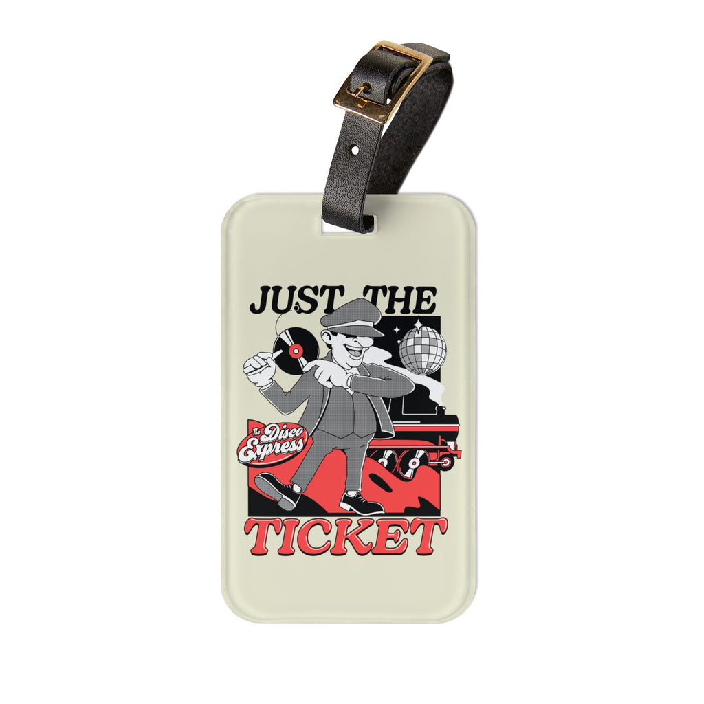 TDE Luggage Tag - 'Just The Ticket' Retro Travel Tag