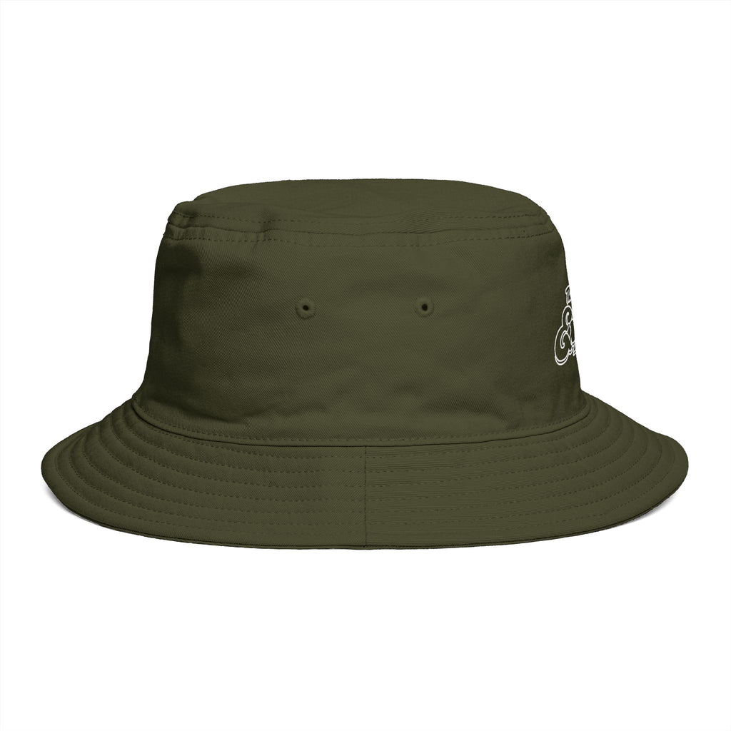 TDE Embroidered Bucket Hat in Army Green