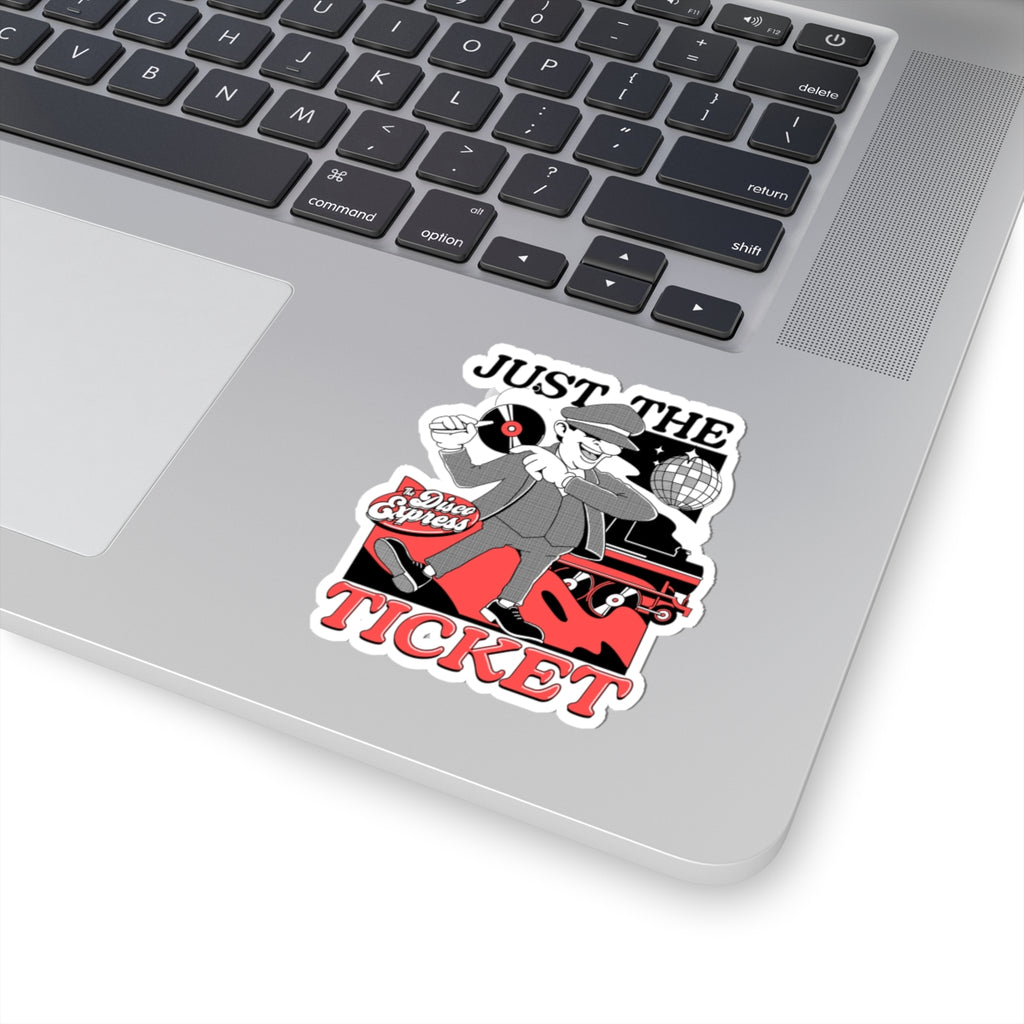 TDE Kiss-Cut Sticker - 'Just The Ticket' Retro Graphic