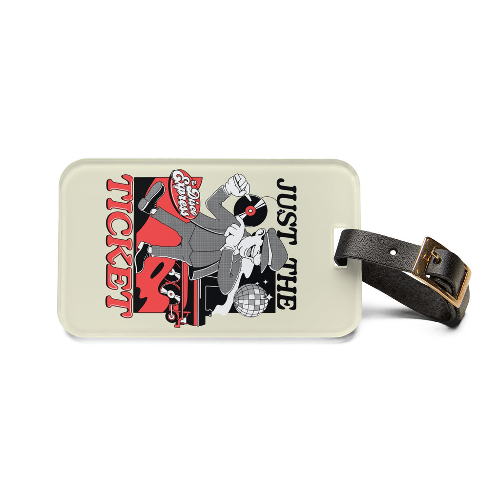 TDE Luggage Tag - 'Just The Ticket' Retro Travel Tag