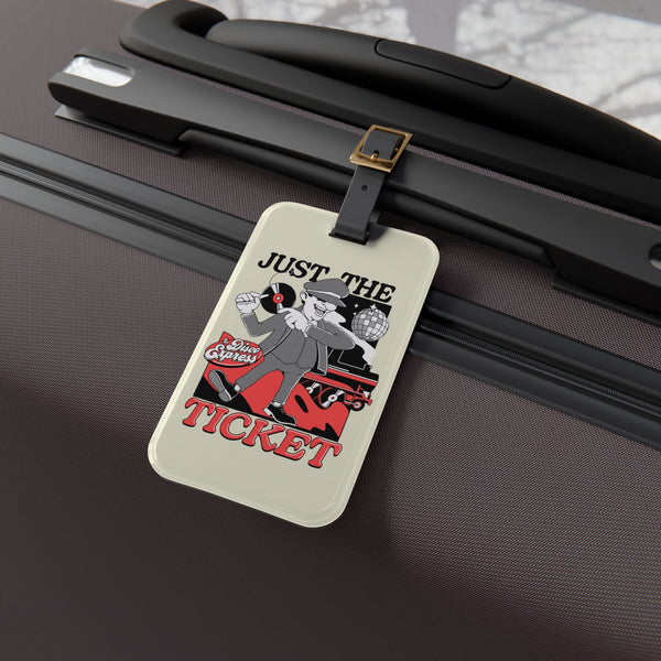 TDE Luggage Tag - 'Just The Ticket' Retro Travel Tag