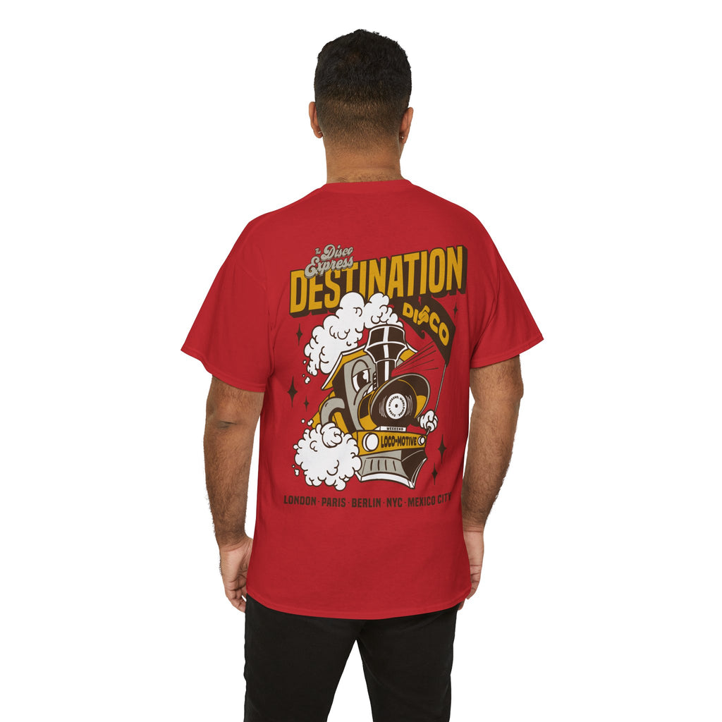 'Destination Disco' 70's Tee - Vintage Train Graphic