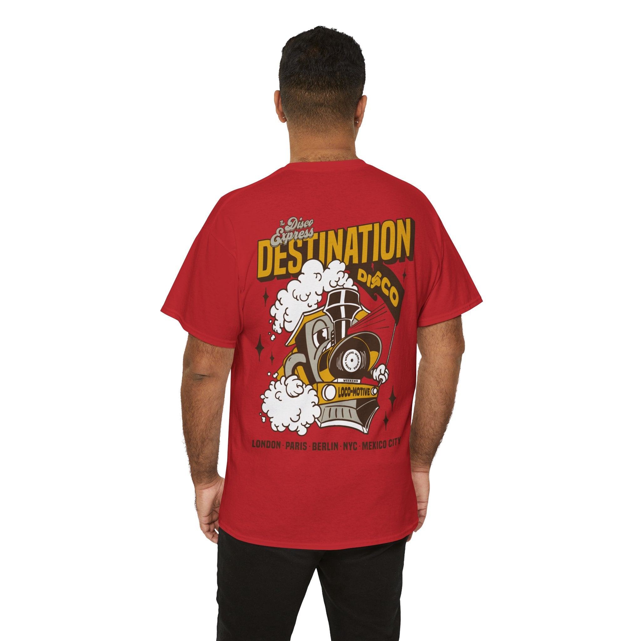 'Destination Disco' 70's Tee - Vintage Train Graphic