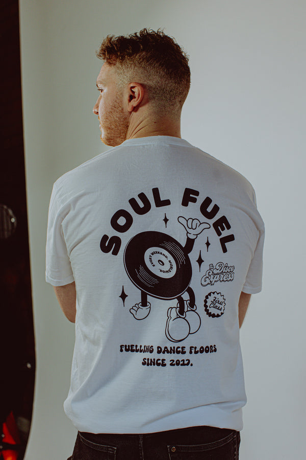 'Soul Fuel' Tee - Retro Vinyl Dance Floor Graphic T‑Shirt