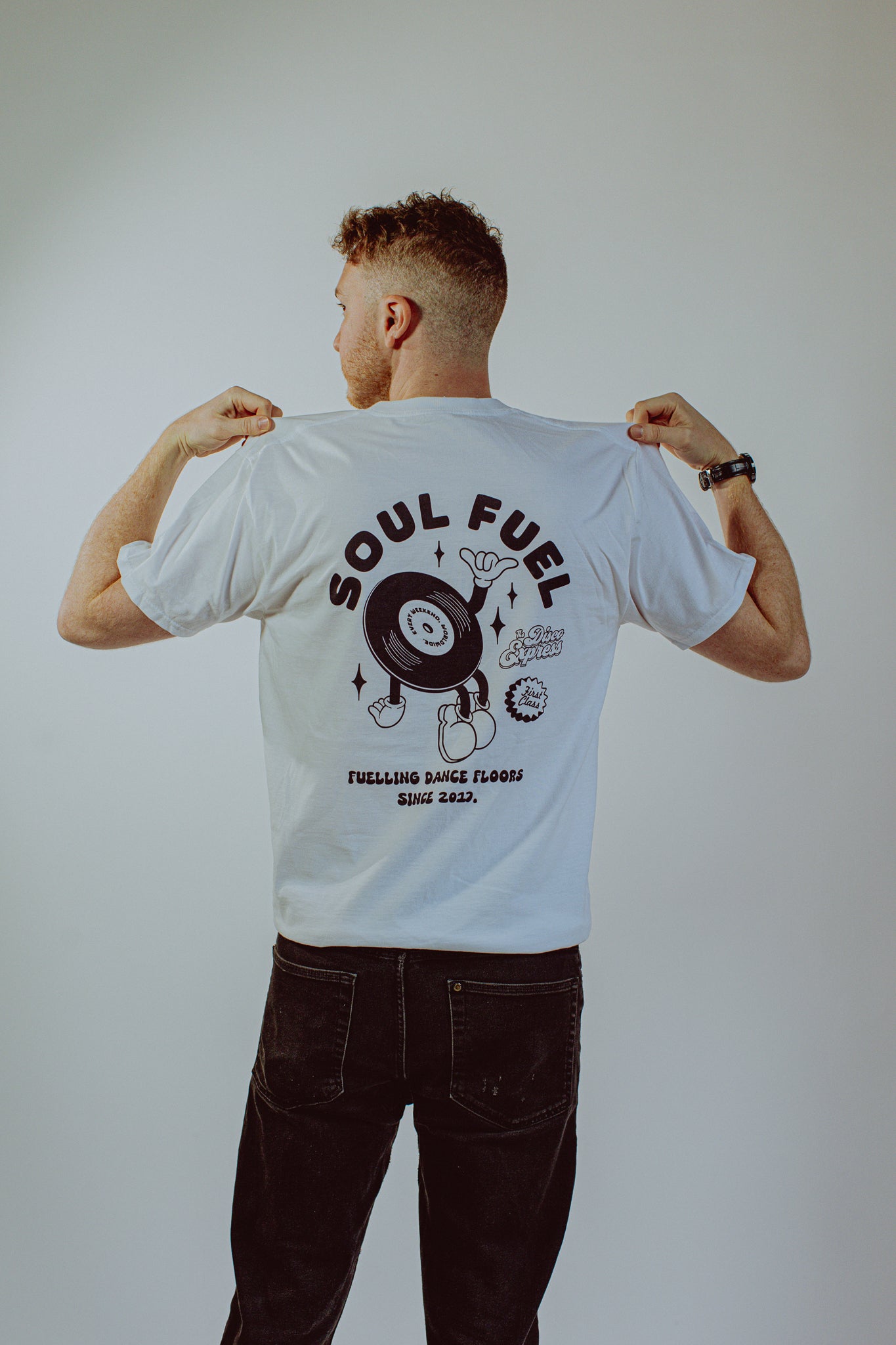 'Soul Fuel' Tee - Retro Vinyl Dance Floor Graphic T‑Shirt