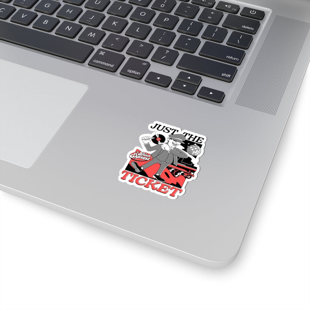 TDE Kiss-Cut Sticker - 'Just The Ticket' Retro Graphic