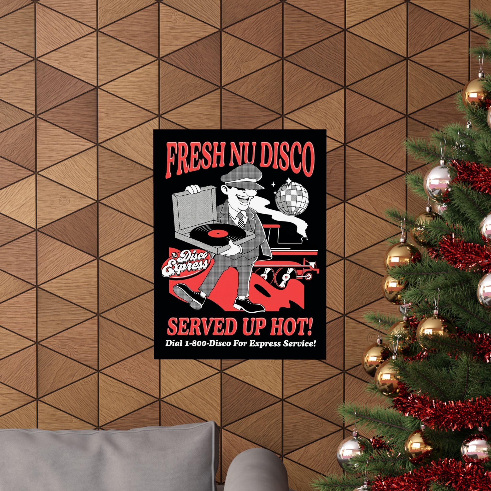 Fresh Nu Disco, Served Up Hot! | Matte Art Print