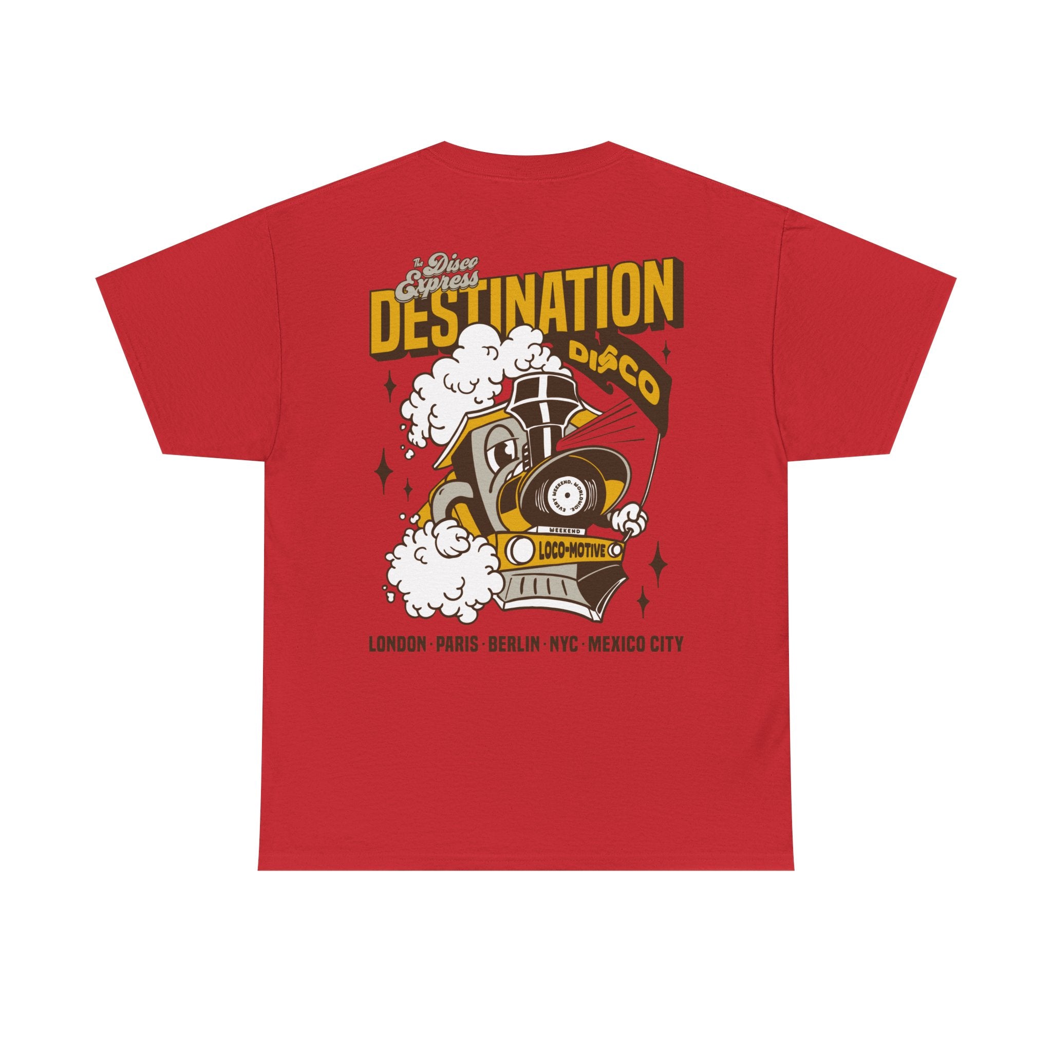 'Destination Disco' 70's Tee - Vintage Train Graphic