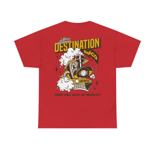 'Destination Disco' 70's Tee - Vintage Train Graphic