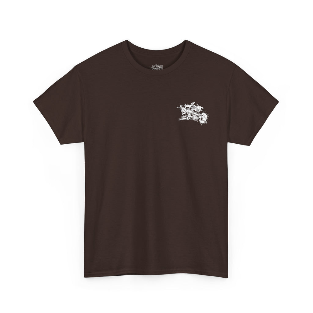 TDE Classic Train Tee - Minimal Chest Graphic T-Shirt