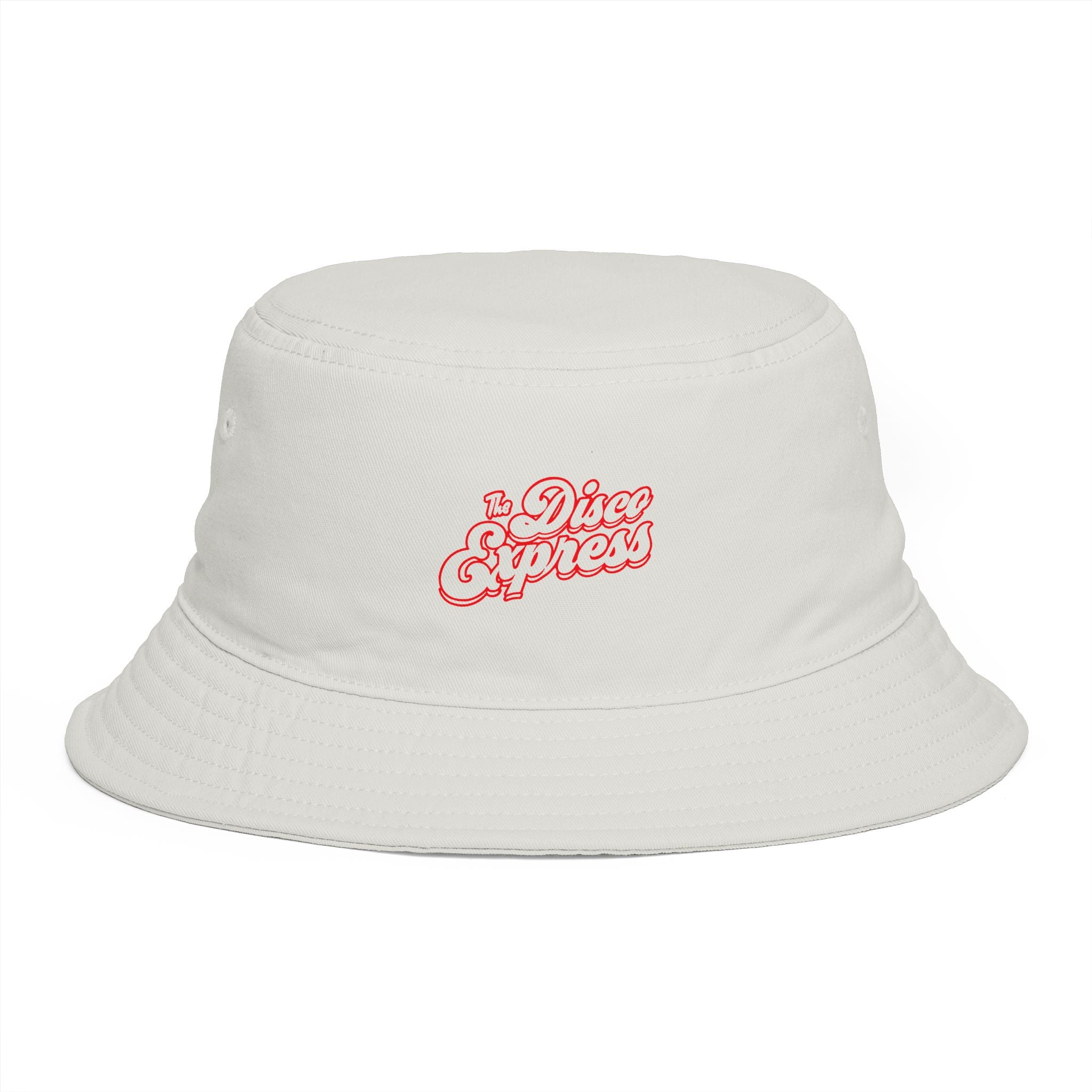 The Disco Express Bucket Hat - Retro Logo Embroidered Summer Sun Hat