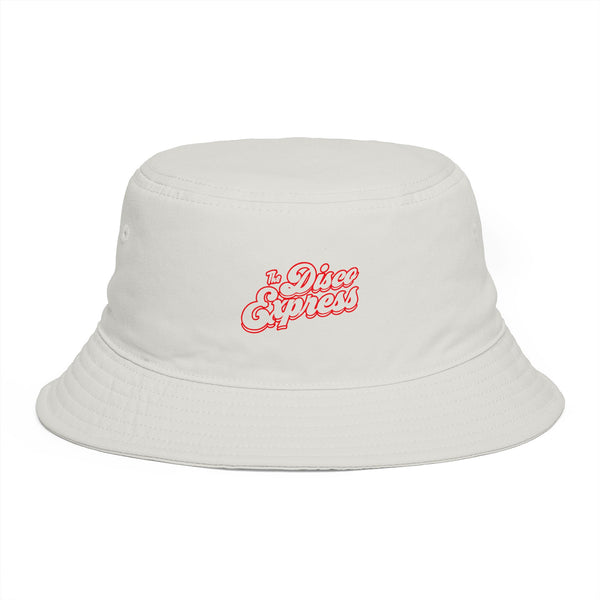 The Disco Express Bucket Hat - Retro Logo Embroidered Summer Sun Hat