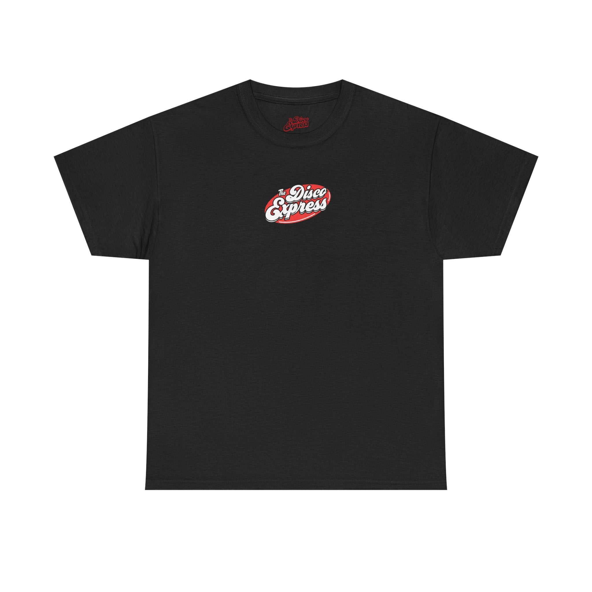 Fresh Nu Disco, Served Up Hot! - Red Illustrated Character Tee on Black
