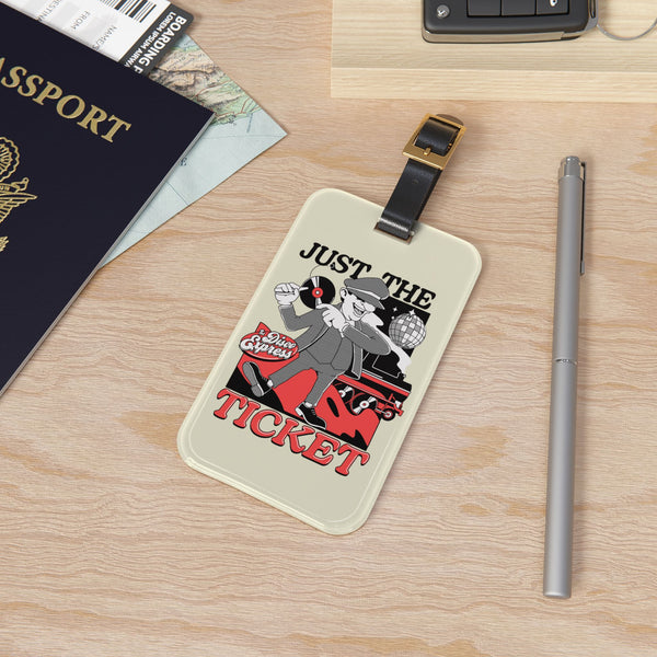 TDE Luggage Tag - 'Just The Ticket' Retro Travel Tag