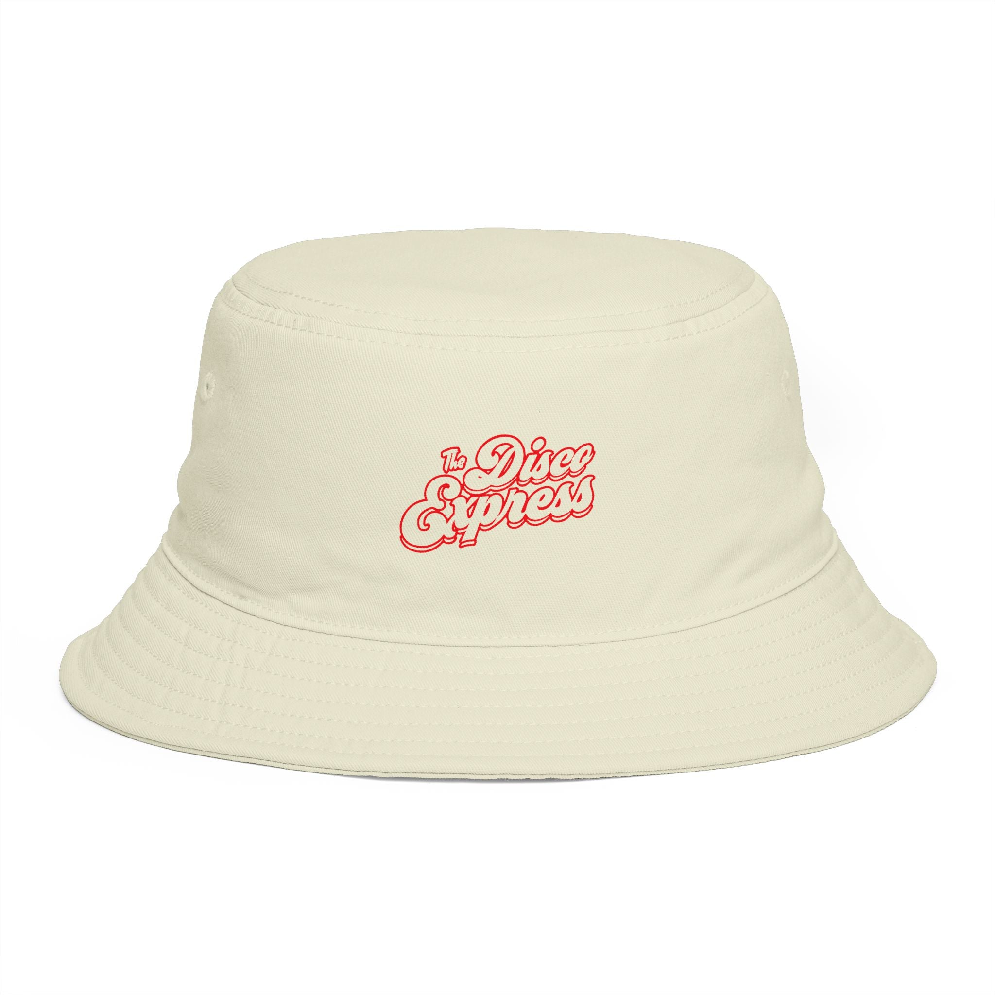 The Disco Express Bucket Hat - Retro Logo Embroidered Summer Sun Hat